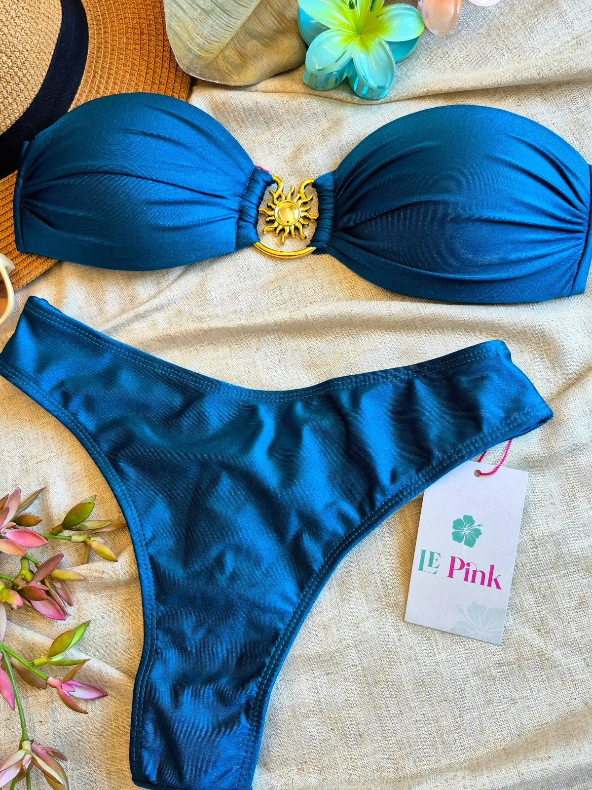 Biquíni Tomara que Caia Drapeado com Tanga – Le Pink