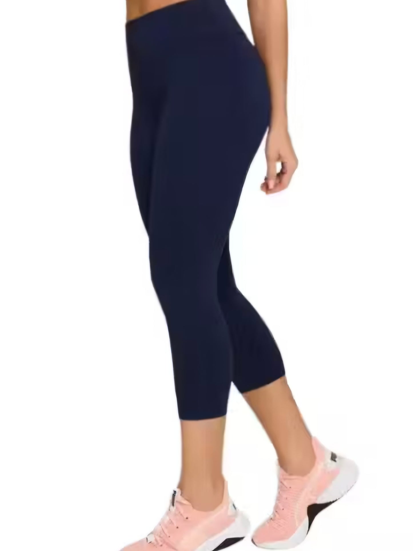 Calça Capri Fitness de Cintura Alta – Le Pink
