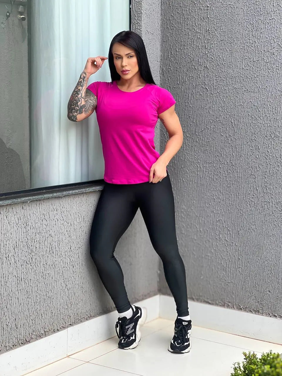 Blusa Feminina Fitness Dry Fit Le Pink