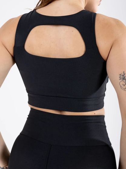 Conjunto Fitness Legging e Top Decote Vazado em Suplex Premium Le Pink