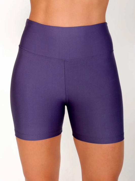 Short Fitness Feminino Liso Cintura Alta de Alta Compressão – Le Pink