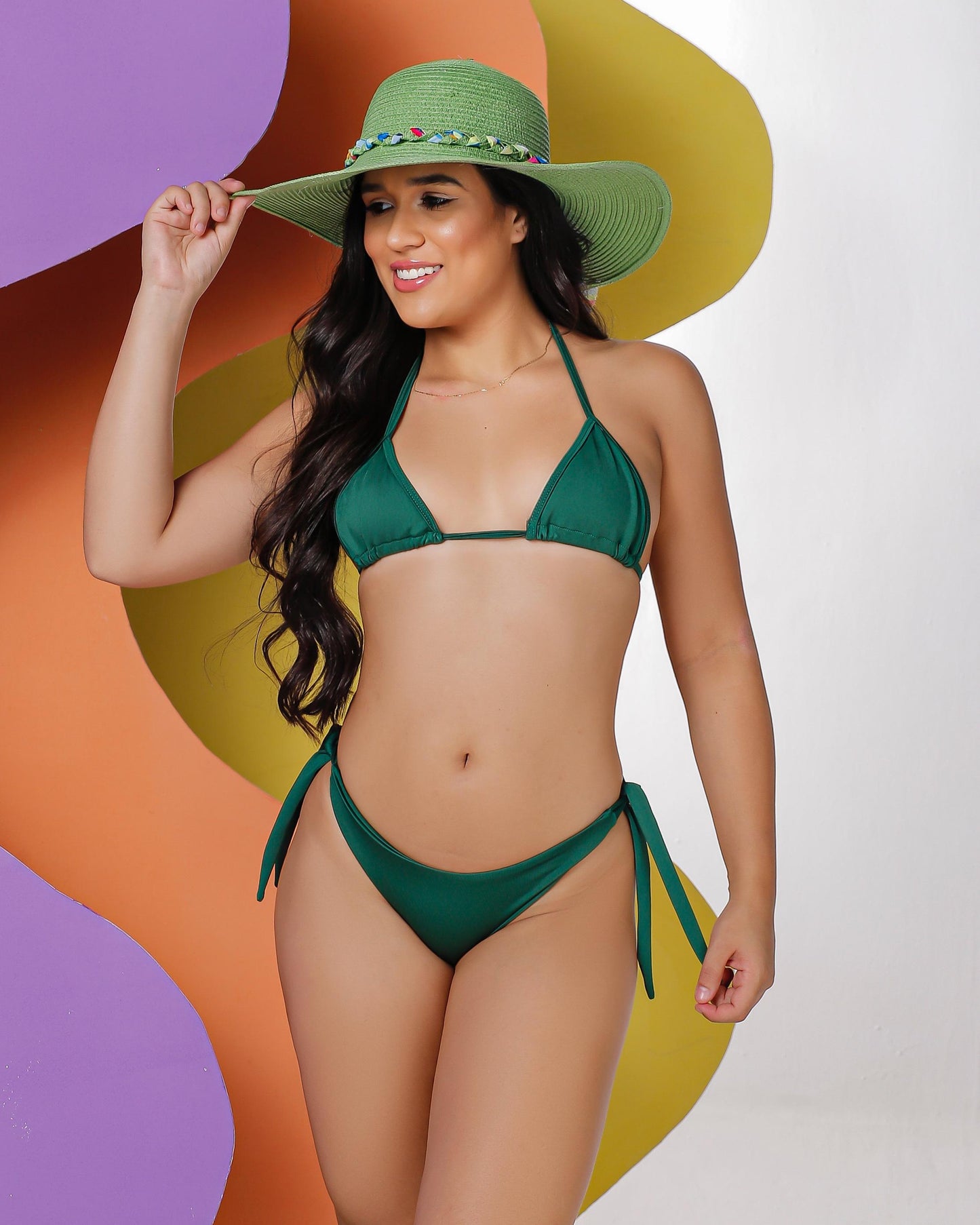 Biquíni Cortininha Tanga Empina Bumbum Mell Maia Le Pink