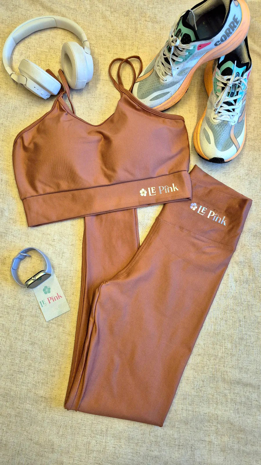 Conjunto Fitness Legging e Top Alça Dupla Max de Alta Compressão
