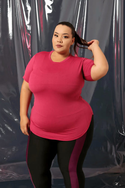 Blusa Feminina Fitness Poliamida Le Pink