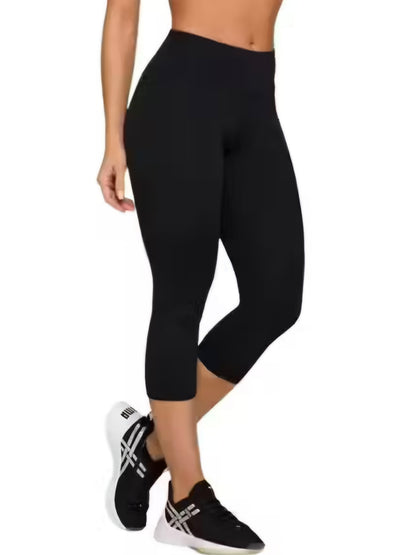Calça Capri Fitness de Cintura Alta – Le Pink